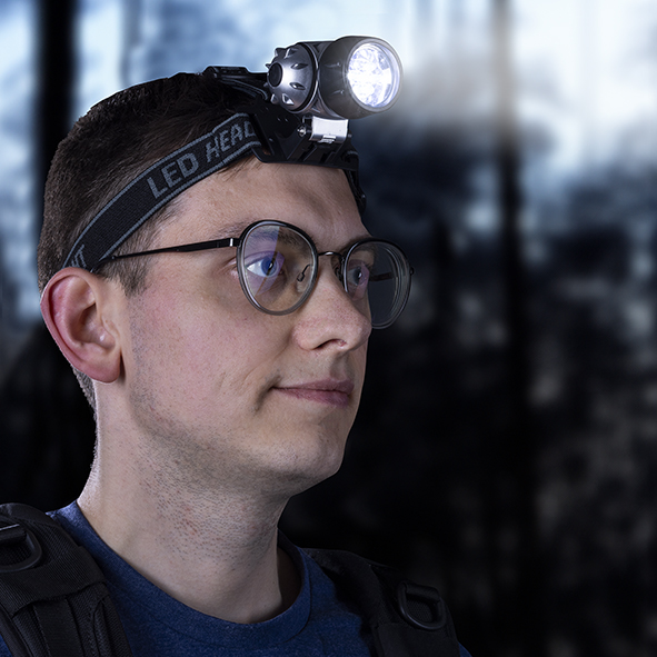 Kopflampe aus Kunststoff