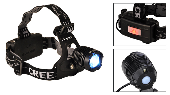 Kopflampe aus Kunststoff mit verstell-