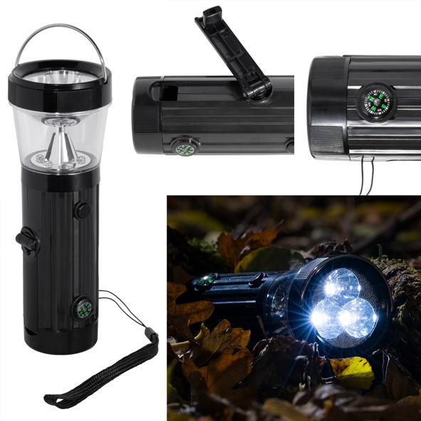 LED Taschenlampe mit Kurbel