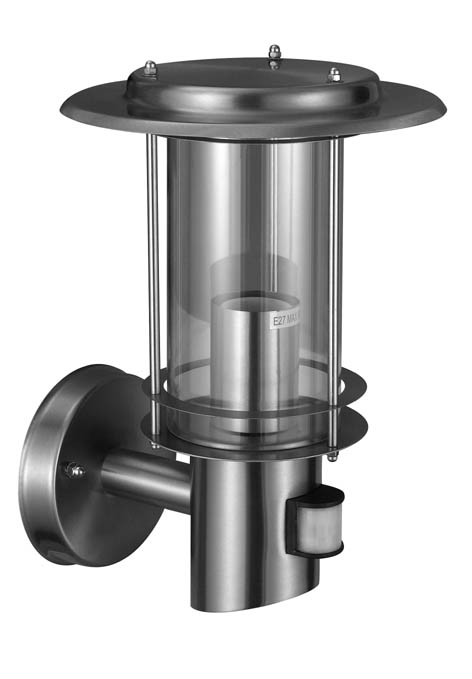 Edelstahl Wandlampe mit IP44 und