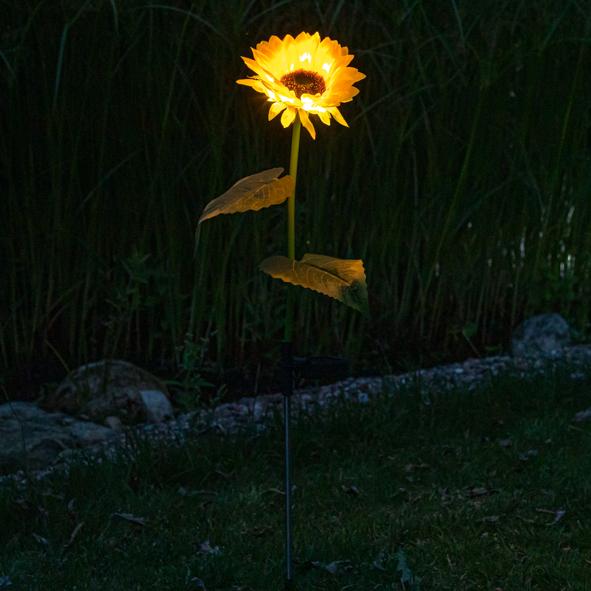 Solar Gartenstecker Sonnenblume