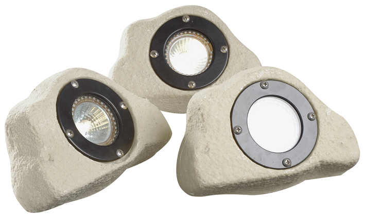 Steinleuchten 3er Set