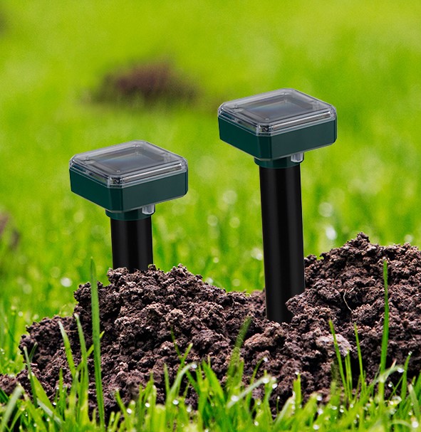 Solar-Wühlmausschreck, 2er Set