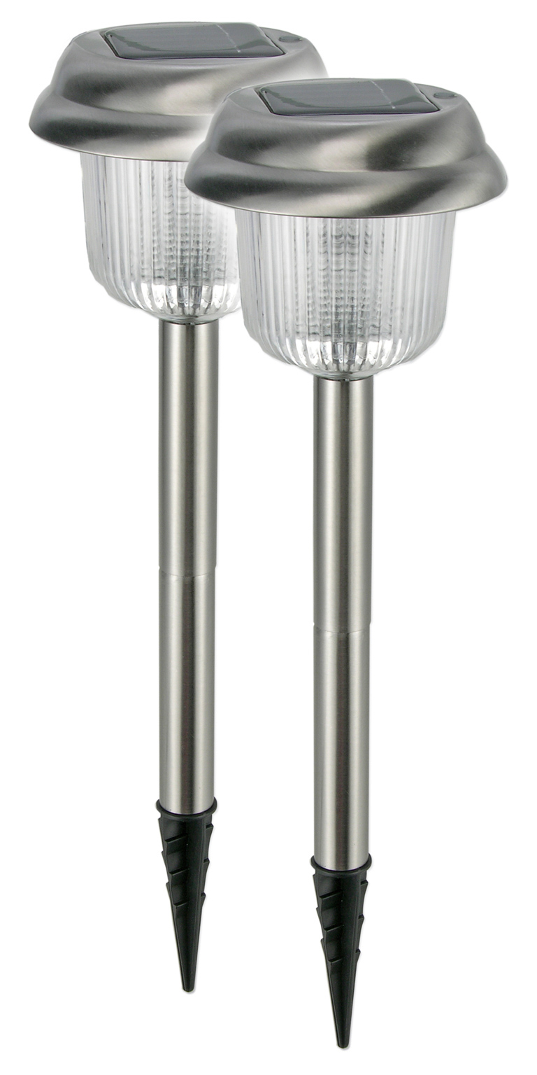 Solarlampen 2er Set mit weißem Licht