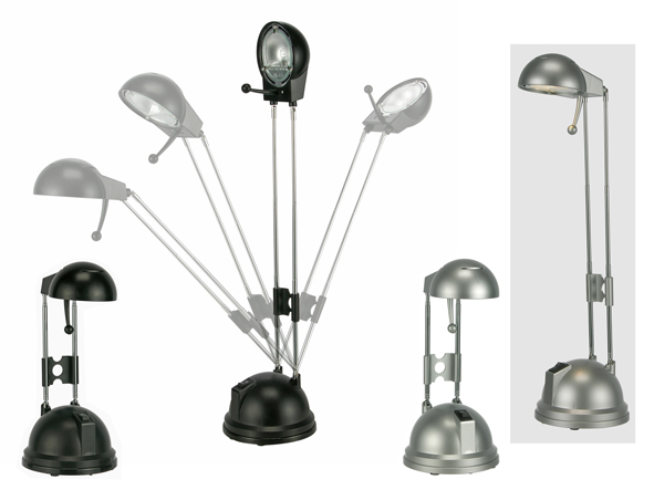 Nachttisch- und Leselampe aus Kunststoff