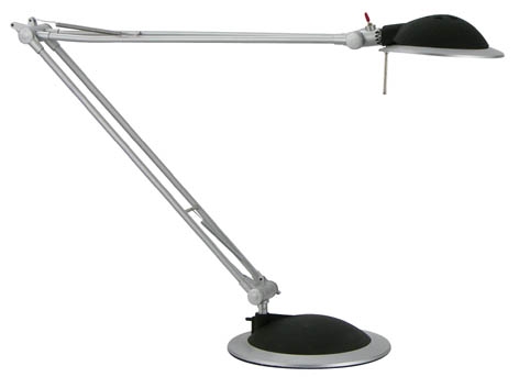 Halogen-Schreibtischlampe aus Eisen u.