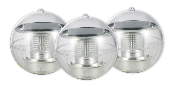 Solar-Teichlampe 3er Set