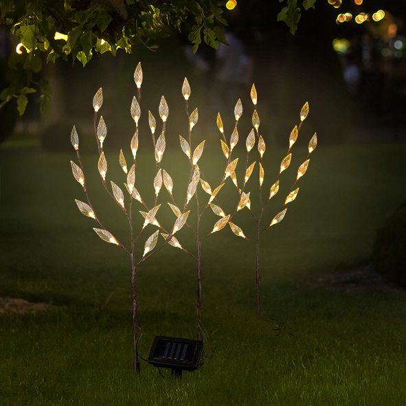 LED Solar-Strauch, 3er Set