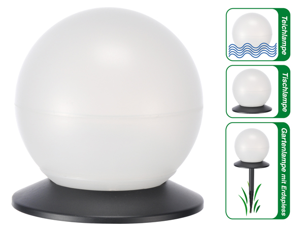 3-in-1-Solarlampe mit Erdspieß