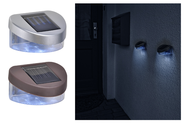 Solarlämpchen 4er Set; Zaunbeleuchtung