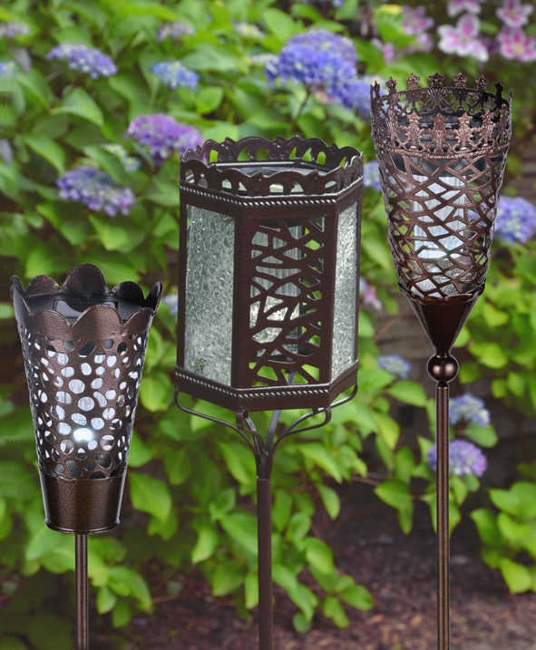 Gartenstecker mit Solarlicht,