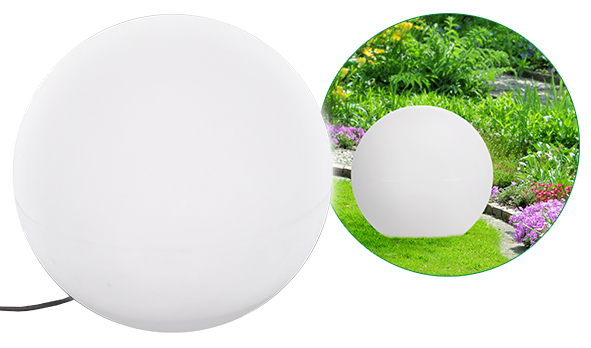 Beleuchtete Gartenkugel