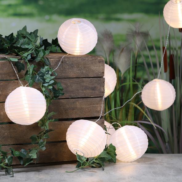 LED Lichterkette XXL, mit 10 Chinalampen