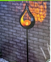 LED Solar-Kugellampe aus Kunststoff