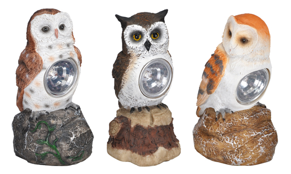 LED Solar-Lampe "Eule" im Display