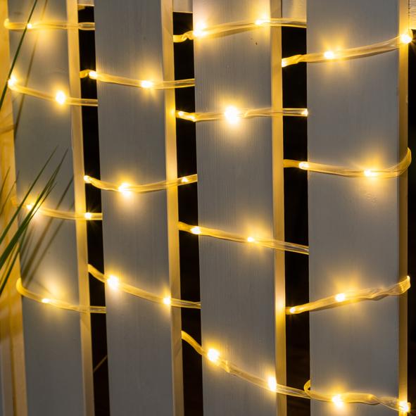 Solar-Lichterschlauch mit 50 LEDs