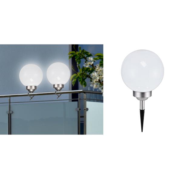 2 in 1 LED Solar Kugellampe Ø 20cm