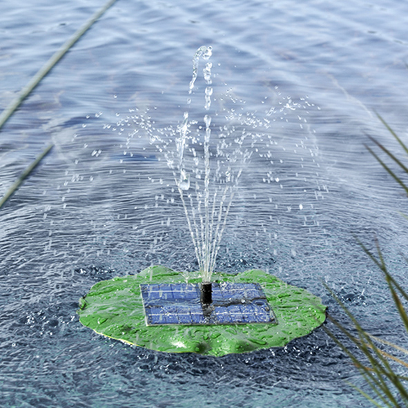 Solar-Teichpumpe mit Fontäne