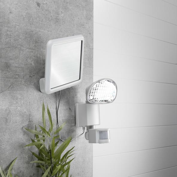 LED Solar-Außenstrahler,weiß