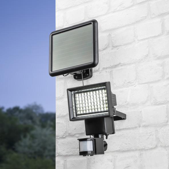 LED Solar- Außenstrahler mit Bewegungsmelder