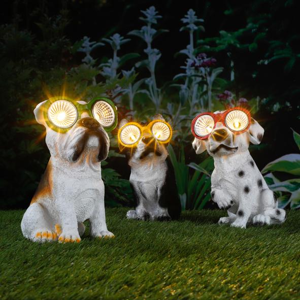 LED Solar-Leuchte Hund