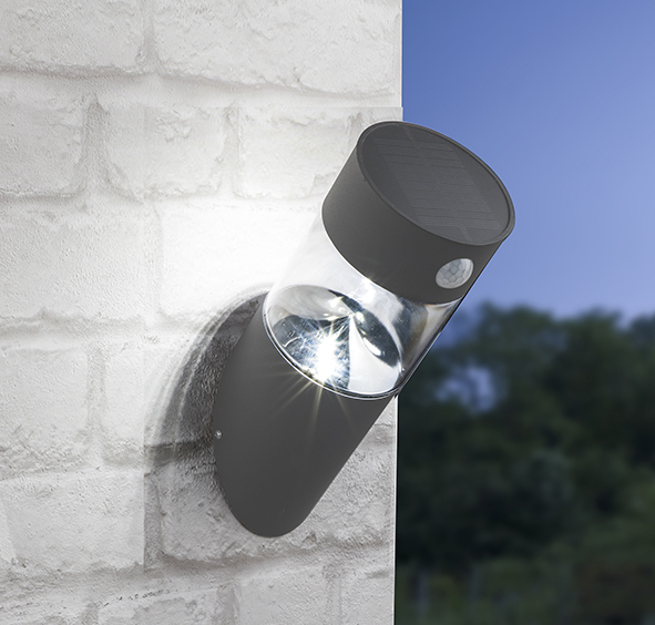 LED Solar Wandleuchte