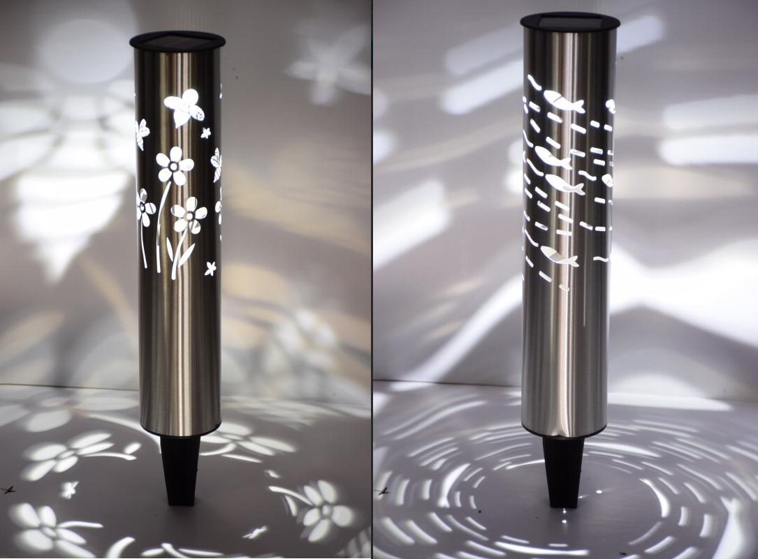 LED Solar Edelstahl Leuchte