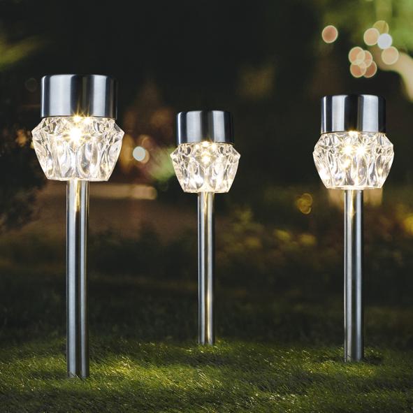 Solar Gartenlampen Set 3tlg