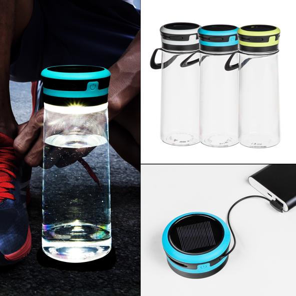 LED Solar-Campingleuchte mit Wasserreservoir