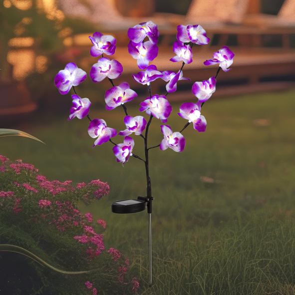 Solar Gartenstecker Orchidee
