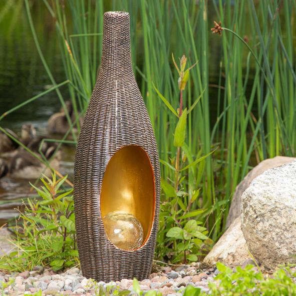 LED Solar Statue in Vasenform