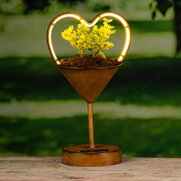 Solar Tischleuchte Herz