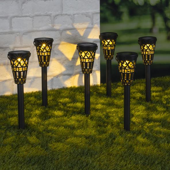 LED Solar Schattenlampe 6er Set