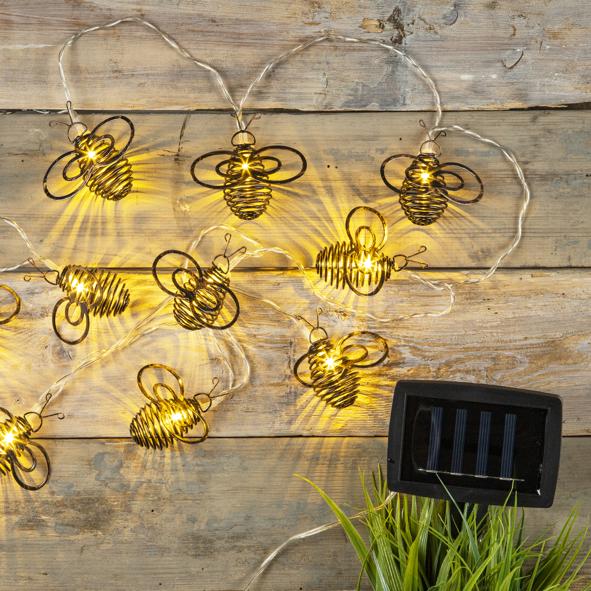 LED Solar Bienen Lichterkette