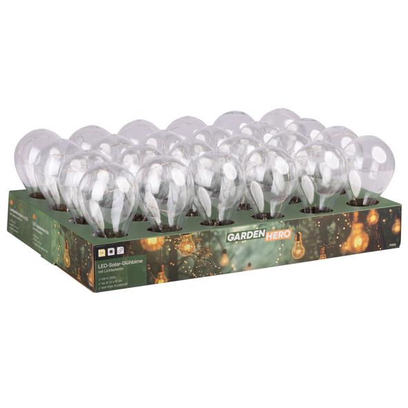 LED Solar Glühbirne im Display