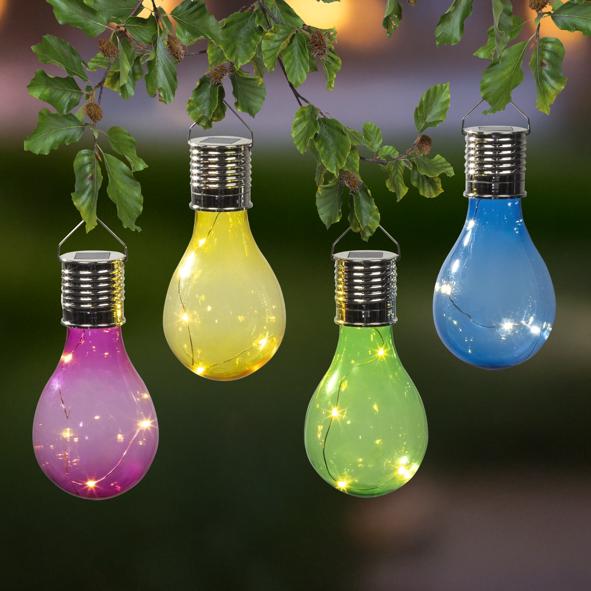 LED Solar Glühbirne im Display