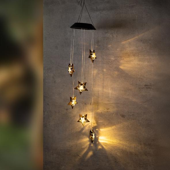LED-Solar-Hängedeko "Sternentanz"