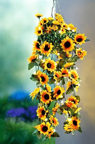 Solar-Hängedeko "Sonnenblume"