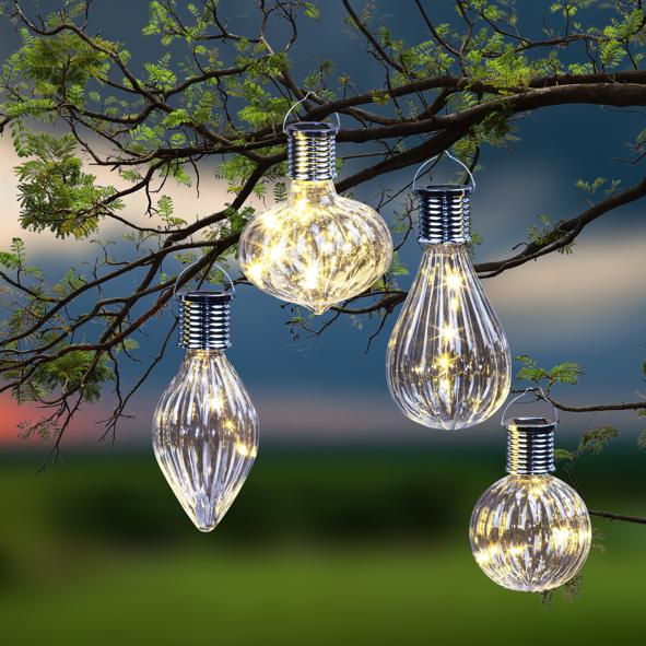 4er- Set LED-Hängedeko "Lampadina"