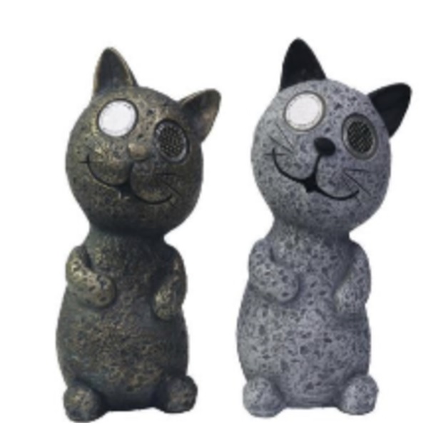 LED Solar Deko Katze