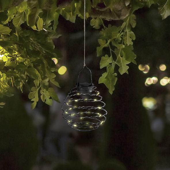 Solar Spirallaterne mit 24 LED