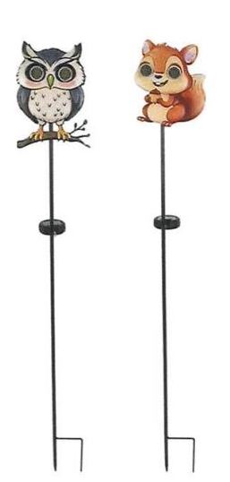 LED Solar Gartenstecker 2 Designs sortiert – Höhe ca. 75cm