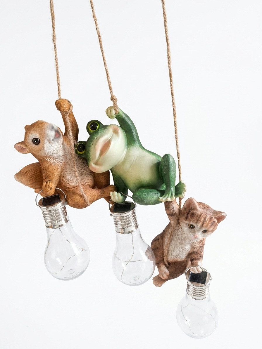LED Solar Figuren hängend 3 Motive sortiert – ca. 20-23cm