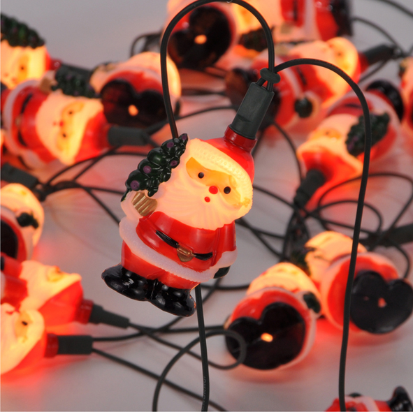 Lichterkette "Weihnachtsmann" mit 20