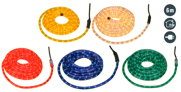 Lichterschlauch 6 m, flexibel formbar