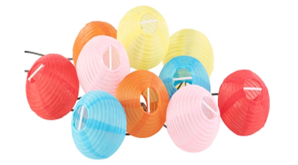 LED Batterie-Lichterkette "Lampions"