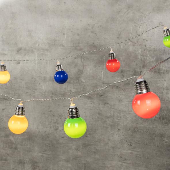 Partylichterkette mit 10 LED Lampen
