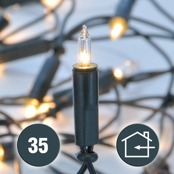 Mini-Lichterkette mit 35 Lämpchen für