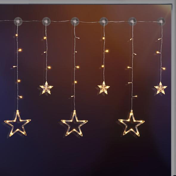 LED Batterie-Sternenvorhang