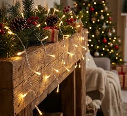 Lichterkette mit 10 warm-weißen LEDs